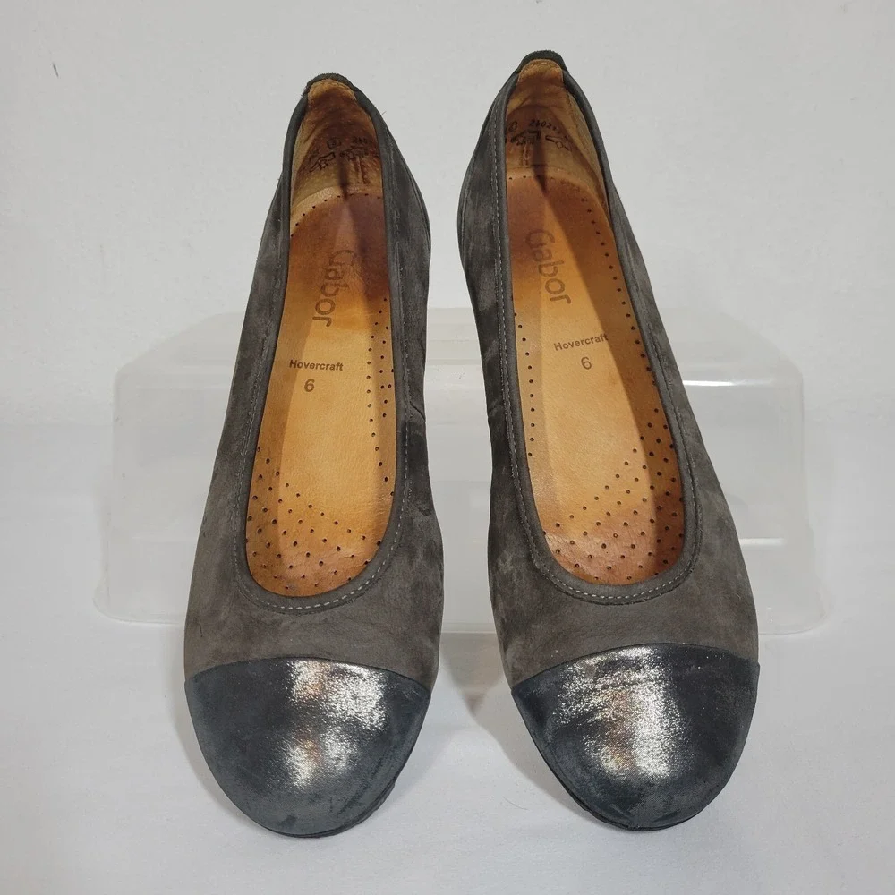 Gabor gray metallic